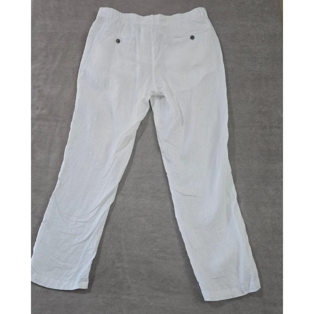Tasso Elba Island Linen Pants Men Large Beach Coastal Old Money Resort Wedding